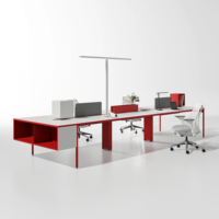 Espace bureau poste de travail modulaire 2 4 6 sièges mobilier de bureau poste de travail ouvert