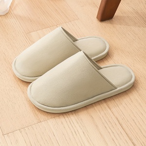 Pantuflas de Lona Veca con Forro de Algodón, Entresuela de PVC y Suela Exterior de EVA, Resistentes a las Manchas y al Sudor, para Todas las Estaciones - Product Image 1