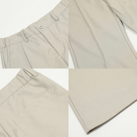 Pantalon de survêtement en coton personnalisé pour homme, coupe classique, devant plat, sans repassage, pantalon décontracté premium, taille extensible, pantalon de costume
