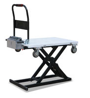 Chariot à ciseaux électrique hydraulique durable 200kg 300kg 500kg avec bras de ciseaux renforcés, table élévatrice pour la logistique