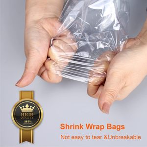 Shrink <b>Wrap</b> Bags 8x12 Inch Clear PVC <b>Heat</b> Seal For Soap Packaging Storage Disposable - Product Image 2