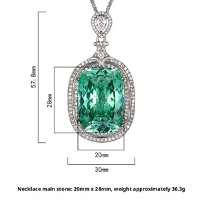 Bulk Order Copper Big Cushion Cut Cubic Zirconia Premium Jewelry Retro <b>Pink</b> Dried Rose Pendant <b>Necklace</b> for Women Festival Gift - Product Image 2