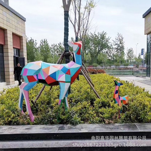 ประติมากรรมกระรอกสแตนเลส รูปทรงเรขาคณิต นามธรรม สำหรับตกแต่งสวนกลางแจ้ง ติดตั้งบนพื้น ทำด้วยมือ ชิ้นเดียว - Product Image 3
