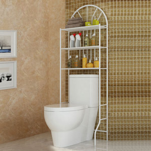 3-couche métallique posée au sol <span class=keywords><strong>salle</strong></span> <span class=keywords><strong>de</strong></span> <span class=keywords><strong>bain</strong></span> peu encombrante toilette étagère <span class=keywords><strong>de</strong></span> stockage étagère <span class=keywords><strong>de</strong></span> toilette - Product Image 2