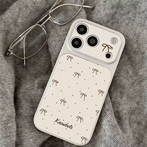Custodia per telefono Corning Sheepskin Painted Black Bow per <span class=keywords><strong>iPhone</strong></span> 17 Air 16 14 15 <span class=keywords><strong>Pro</strong></span> Plus 18 13 12 <span class=keywords><strong>11</strong></span> <span class=keywords><strong>Pro</strong></span> Max XR XS MAX - Product Image 6