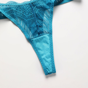 Ensemble de sous-vêtements <span class=keywords><strong>string</strong></span> à bretelles lettres grande taille femme Sexy dentelle Section mince soutien-gorge réglable pour femme - Product Image 6
