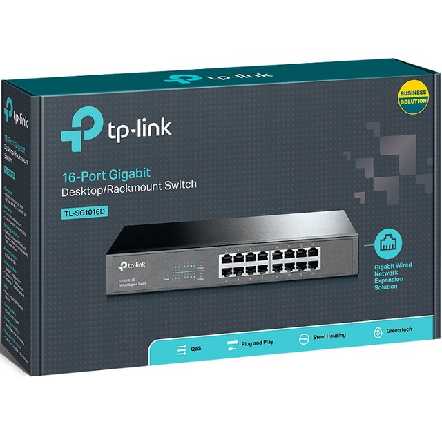TP-Link 16-Port Gigabit POE SNMP QoS VLAN RJ45 Network Switch TL-SG1016 SG1016D SG1016DE SG1016PE