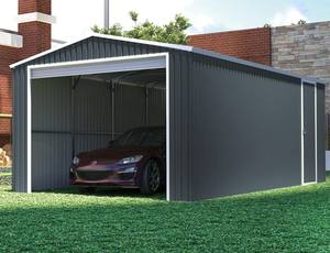 11x14.7ft <span class=keywords><strong>Garage</strong></span> métallique de qualité avec porte roulante en aluminium <span class=keywords><strong>Garage</strong></span> <span class=keywords><strong>moto</strong></span> et voiture Bâtiment de <span class=keywords><strong>jardin</strong></span> en métal - Product Image 6