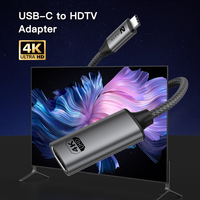 Adaptador USB C a UHD UNIEAN de 0.2M, 8K 60Hz 4K UHD, Cable Convertidor Tipo C a UHD para Macbook Pro, TV, Laptop, Monitor, Juegos