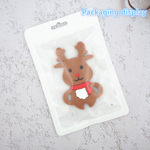 Collar de Silicona con Forma de Reno Navideño de Grado Alimenticio, el Más Vendido, <span class=keywords><strong>para</strong></span> la Dentición de Bebés - Product Image 6