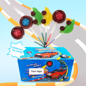 Dulces al por mayor personalizados <span class=keywords><strong>de</strong></span> etiqueta privada <span class=keywords><strong>de</strong></span> <span class=keywords><strong>coches</strong></span> y piruletas en forma <span class=keywords><strong>de</strong></span> neumático con la capacidad <span class=keywords><strong>de</strong></span> ser utilizado como bolígrafos <span class=keywords><strong>de</strong></span> acuarela niños caramelo <span class=keywords><strong>de</strong></span> juguete - Product Image 2