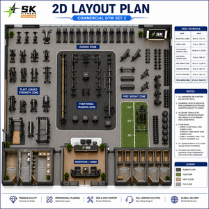 Equipo de Gimnasio Comercial SK, Juego Completo de Equipos de Gimnasio <span class=keywords><strong>para</strong></span> Centro de Fitness, Solución Integral, Fábrica OEM ODM en China - Product Image 3