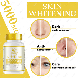 DUOZI Blanchiment de la peau 5000MG Mélange de glutathion 60 capsules Collagène C Traitement des taches brunes Anti-âge Complément alimentaire - Product Image 4
