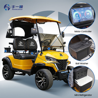 Voiturette de golf électrique 2 places certifiée CE, puissante, avec moteur KDS 5KW, batterie lithium 48V, châssis en acier, neuve, à vendre