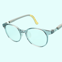 Monture ovale, flexible et durable, adaptée à la protection quotidienne et à l'utilisation comme monture de lunettes optiques pour enfants.