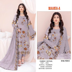 Costume pakistanais en faux georgette pour femmes, très demandé pour les occasions de mariage et de fête, provenant d'un fournisseur indien - Product Image 4