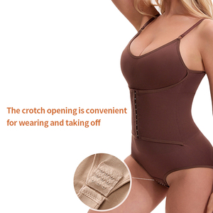 บอดี้สูทสองชั้นพร้อมเบาะหน้า<span class=keywords><strong>อก</strong></span>สำหรับผู้หญิงชุดกระชับสัดส่วนไร้รอยต่อหนึ่งชิ้น - Product Image 4