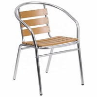 Chaise de dossier en aluminium rotin, Design de Restaurant, extérieur confortable, offre spéciale