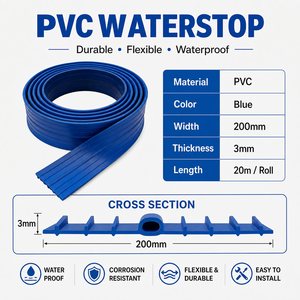 สายรัดป้องกันการรั่วซึม PVC ความแข็งแรงสูง เป็นมิตรกับสิ่งแวดล้อม สำหรับกั้นน้ำในงานก่อสร้าง ถังเก็บน้ำ โซลูชั่นครบวงจร - Product Image 4