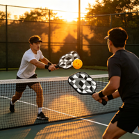 Raquette de pickleball personnalisée en fibre de verre, noyau en nid d'abeille PP 16 mm, design portable pour l'entraînement, couleur de cadre personnalisée, écologique