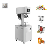 Machine de scellage semi-automatique FKJX pour boîtes rondes, alimentation manuelle, interrupteur au pied, pour le scellage des boîtes de biscuits