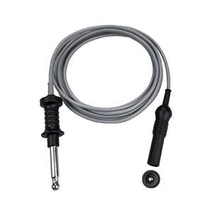 Kabel medis bahan silikon, colokan 8mm ke colokan pisang 4mm kabel forcep bipolar, kompatibel dengan Wolf - Product Image 1