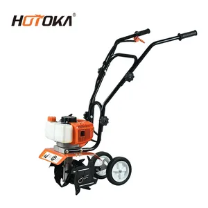 Hand push weeding 52cc mini power tiller weeder removal cultivator rotary weeder cultivators machine