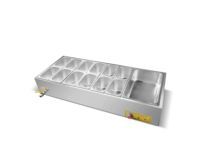 Équipement de Restaurant Bain Marie Réchauffeur de Nourriture Électrique de Table pour Soupe Bain Marie Bain Marie