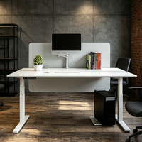 E-SHINING GOOD Table de travail électrique pliable moderne en acier/fer, réglable en hauteur avec 4 niveaux de mémoire, pour bureau à domicile