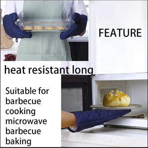 Guantes de Cocina Resistentes al Calor con Impresión por Sublimación Personalizada, Guantes de Algodón Suave para Horno, para Asar, Cocinar, Microondas y Barbacoa - Product Image 3