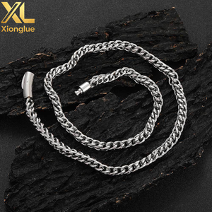 Nueva Llegada, Joyería Hiphop, Cadena de Acero Inoxidable, Brazalete de Cadena Franco Dorada - Product Image 3