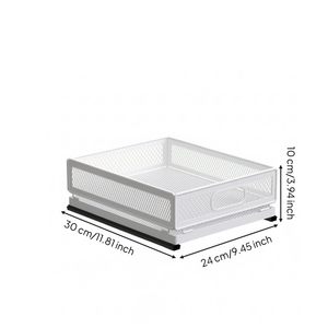 Étagère de comptoir en fil métallique, panier coulissant pour évier, support pliable pour rangement de cuisine, étagère à épices sans installation - Product Image 2