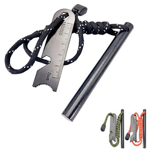 Outdoor <b>Fire</b> Starter Magnesium Rod With Scraper Camping Survival <b>Tool</b> 8x80mm 10x100mm 12.7x127mm - Product Image 1
