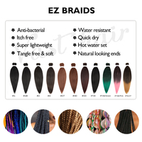 Extensions de cheveux synthétiques pré-étirées au prix d'usine, cheveux synthétiques pour tresses au crochet en vrac pour l'expression des femmes