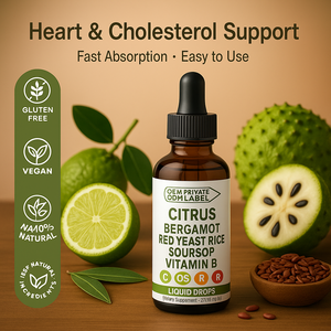 <span class=keywords><strong>Gotas</strong></span> Líquidas de Extracto de Raíz de Maca, Bergamota Cítrica, Arroz de Levadura Roja, Guanábana, Vitamina <span class=keywords><strong>B</strong></span>, Remolacha y L-Arginina para Hombres y Mujeres - Product Image 2