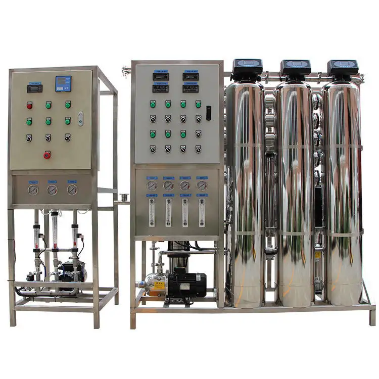 थोक 500/1000 LPH पूर्ण स्वचालित खनिज पानी के लिए रिवर्स ऑस्मोसिस आरओ संयंत्र प्रणाली घरेलू पीने पानी आरओ सिस्टम
