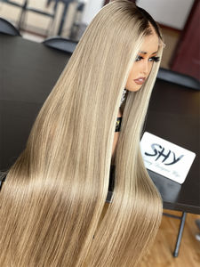 2024 peluca brasileña para mujeres nuevo estilo HD Balayage línea de cabello Natural sedoso recto Patchwork peluca encaje transparente pelo europeo - Product Image 3