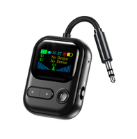 Bluetooth-audiozender en -ontvanger met kleurenscherm, ondersteuning voor verbinding met twee apparaten en weergave van realtime verbindingstatus