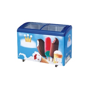 Congelador Comercial con Puerta de Vidrio para Exhibición de Helados/ Congelador Horizontal con Certificación CE - Product Image 1