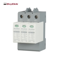 Sistem PV surya profesional, 1000VDC 1500VDC limp 12.5kA T1 + T2 40kA 3P DC SPD Surge perangkat pelindung