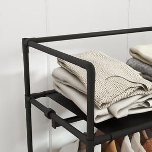 モダンな多機能ファブリックコートラック多層靴 & 衣類収納用エントリーウェイ & ベッドルーム家庭用家具 - Product Image 4