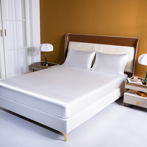 Protège-matelas en imitation soie de couleur unie de style européen et américain <span class=keywords><strong>Simmons</strong></span> Drap-housse Ensemble de <span class=keywords><strong>literie</strong></span> - Product Image 5