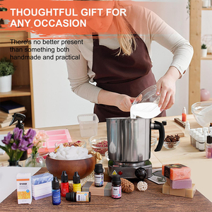 3.6lbs Làm Xà Phòng Kit Với Điện Tử Tấm Nóng 1.6 Lb Glycerin Xà Phòng Cơ Sở Đổ Nồi Silicon Khuôn Tan Chảy & Đổ Xà Phòng Tự Làm Bộ Dụng Cụ - Product Image 5