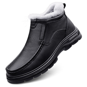 Botas de Hombre de Piel de Vacuno con Forro de Terciopelo, Nuevas para Otoño e Invierno, Cilindro Medio, Transpirables, Antideslizantes, Cálidas, 50 Yardas - Product Image 5