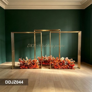 DKB Modern Luxury Outdoor Wedding Metal Background Square Stainless Steel Arch for Party Backdrop and Wedding Decoration - Product Image 3