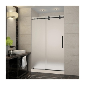 <span class=keywords><strong>Doccia</strong></span> in <span class=keywords><strong>vetro</strong></span> <span class=keywords><strong>con</strong></span> hardware in acciaio inox - Product Image 2