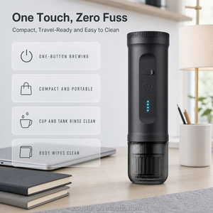 เครื่องชงกาแฟแคปซูล OEM 20 บาร์, เครื่องชงกาแฟพกพา 7800mAh พร้อมระบบทำความร้อนในตัว, พิมพ์โลโก้ด้วยเลเซอร์ตามสั่ง, บัญชีการค้าสำหรับผู้นำเข้า - Product Image 5