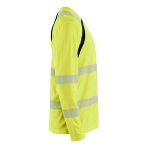 BLAKLADER - 359910133389XXXL Hi-Vis Camiseta de manga larga con protección UV Hi-vis Amarillo/azul marino ROPA DE TRABAJO A La HI-VIS - Product Image 4