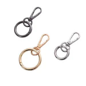 Factory Good Price Custom Size Snap Hook Metal Lobster Trigger Swivel Clasp Hook Clips With Spring O Ring Buckles