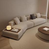 Table d'appoint créative et simple en forme de nuage, avec grand espace de rangement, en tissu, multi-combinable, pratique, confortable et personnalisable